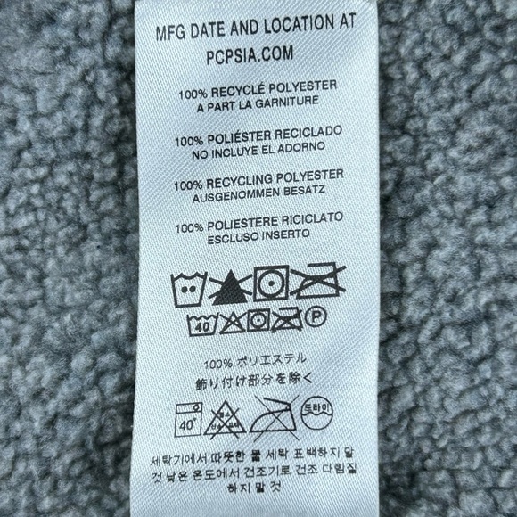 Patagonia Mens Better Sweater LARGE Gray 1/4 Zip Fleece Pullover Jacket Hiking - Picture 15 of 16